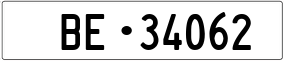 Trailer License Plate